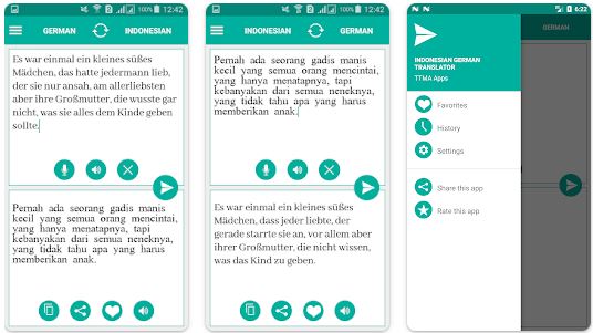 Indonesian German Translator app
